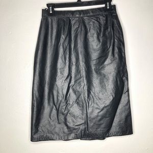 West Bay Leather Skirt Black Size 10
